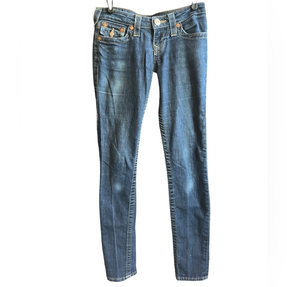 True Religion Medium Blue Skinny Jeans